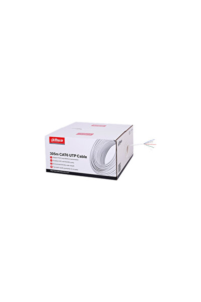 DAHUA PFM920I-6UN-C Dahua UTP CAT6 Kablo 305mt Beyaz