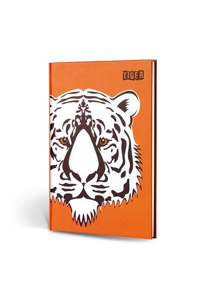 Le Color Set of 4 Notebooks with Animal Figures Textured A5