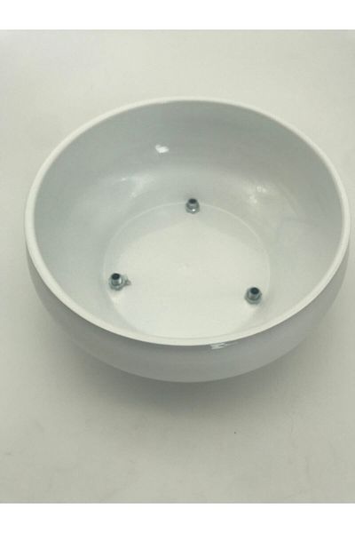 Fiyakalı Ürünler Atölyesi White Orchid Pot - Ufo Model, Flower Pot and Vase Definition