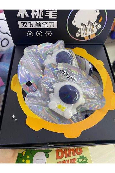 HS unicus fancy astronaut sharpener with double