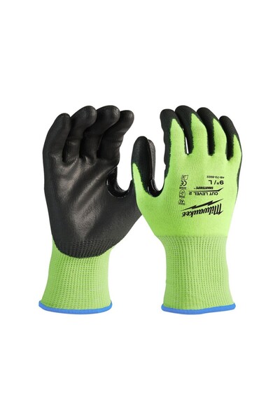 Milwauke قفازات ميلووكي عالية الوضوح للحماية من القطع من الدرجة الثانية مقاس 9 4932479923