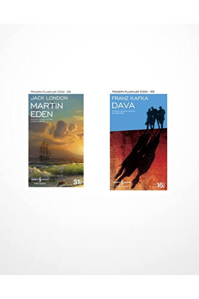 TÜRKİYE İŞ BANKASI KÜLTÜR YAYINLARI Martin Eden(Jack London) - Dava (Franz Ka...
