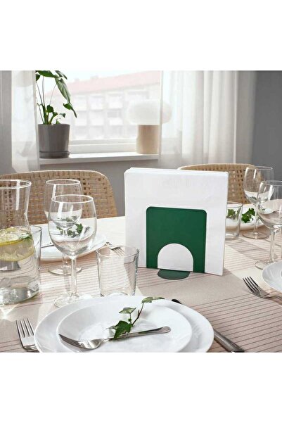 IKEA Dark Green Napkin Skogriller - 13X12 cm