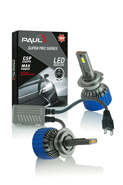 PAULLED Paul Süper Pro H7 24.000 Lümen Güç Şimşek Etkili Odaklı Ufuk Çizgili Csp Led 1 Yıl Garanti