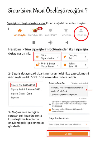Dijitonline 2 Adet 20cm Isim Yazı Araba Sticker - Çıkartma Oto Sticker - Araba Sticker