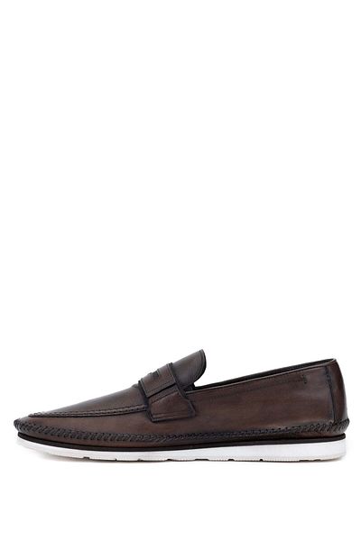 MARIO BRUNI Genuine Leather Men's Loafer