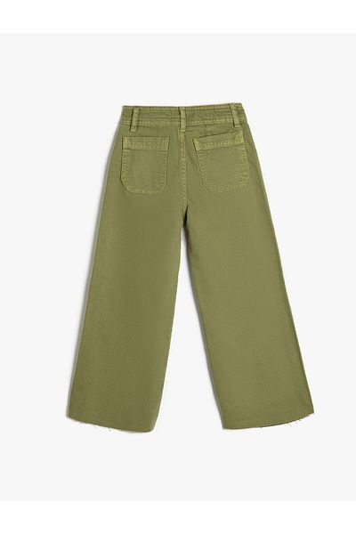 Koton Jeans mit weitem Bein und Taschendetail aus Baumwolle – Jeans mit weitem Bein