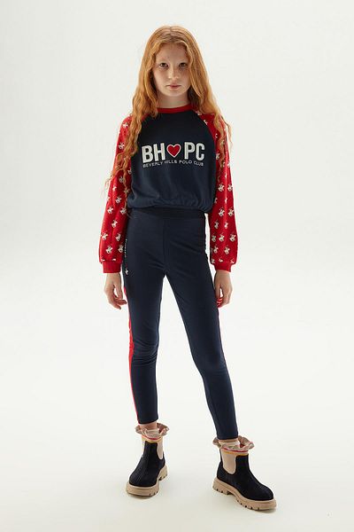 Beverly Hills Polo Club Girl's Navy Blue Tights 23PFWBHG206