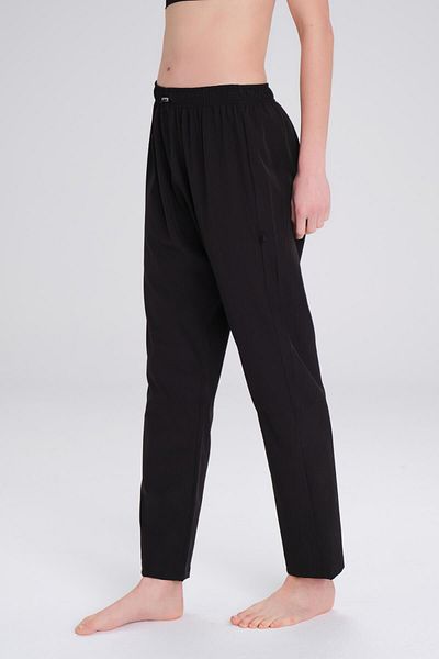 Haşema Flexible Woven Black Swimming Pants with Anti-Opening Leggings