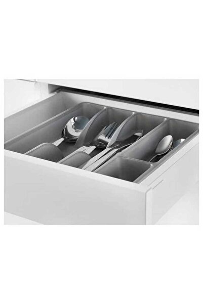 IKEA SMÄCKER çatal bıçaklık, gri, 31x26 cm