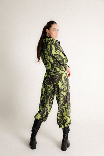 Bavero Acid Lime Cropped Blazer