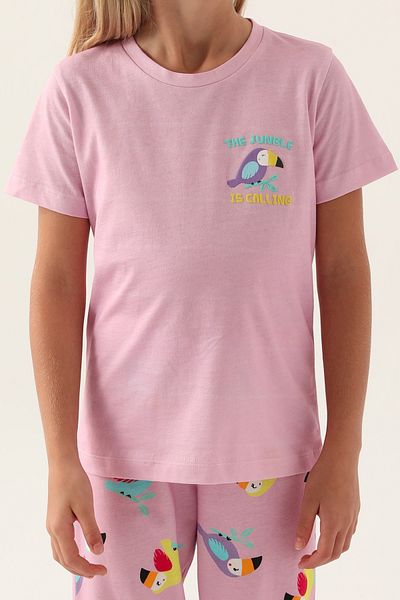 ROLY POLY pink girl's pajama suit
