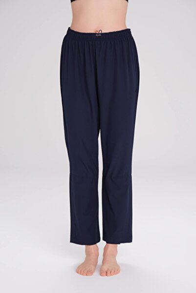 Haşema Esnek Dokuma Lacivert Açılmayı Önleyici Taytlı Yüzücü Pantolon