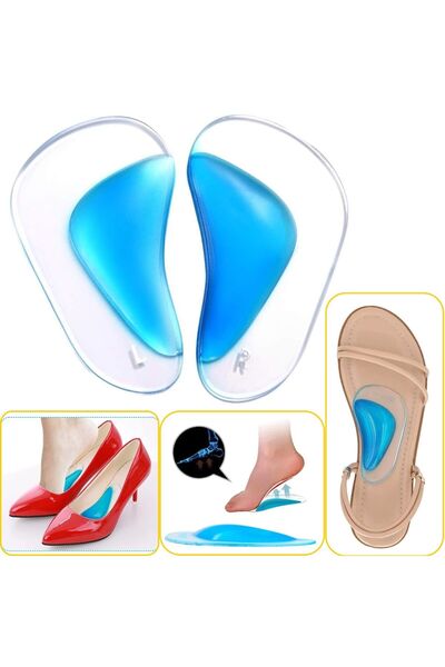 Palwin Silikon Ark Desteği, Düz Tabanlık Önleyici İçe Basma Tabanlık, Yapışka...