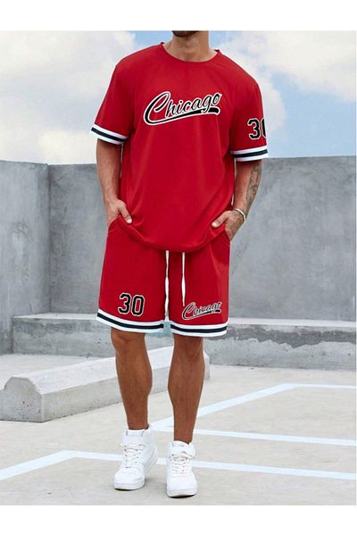 C&C OKULCUNUZ California Printed T-Shirt-Shorts Set