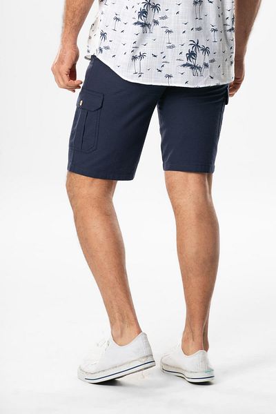 Eliş Şile Bezi Aegean Gabardine Cargo Pocket Pantaloni scurți Bleumarin Lcvt
