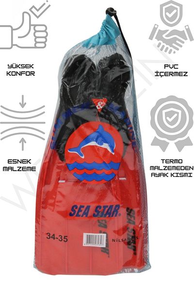 welcomein Sea Star Unisex Comfortable Thermo Swimmer Palette - Size 34-35