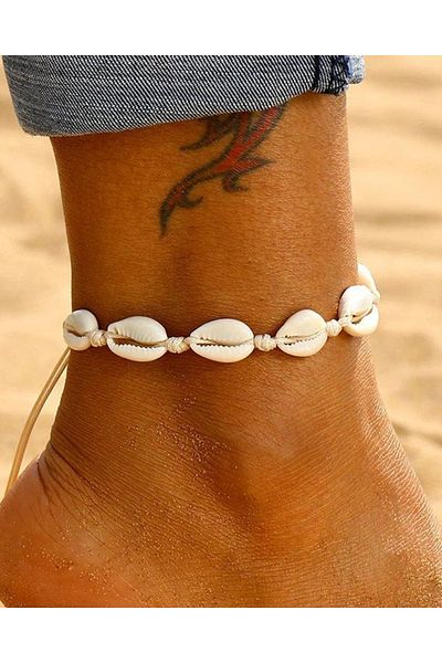 M Miel Seashell Rope Anklet