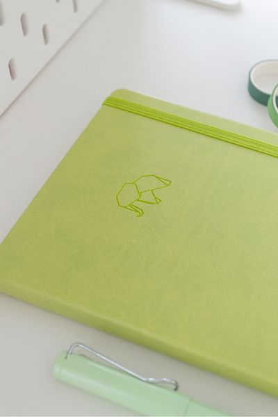 Matt Notebook A5 Notebook Dotted Light Green
