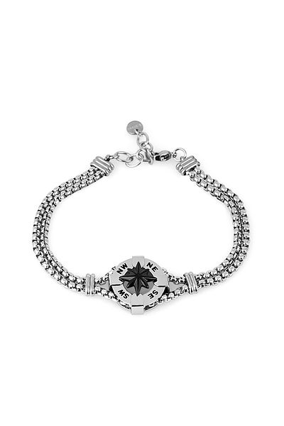 FERRO men's Silver Steel BrAcelet - FRJ10014A-A