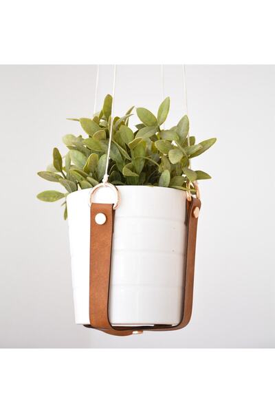 Furminator Balkon Salon Için Dekoratif Çiçek Saksılık Ve Çiçeklik Saksı Ahşap Bambu Hasır Dekor Uyumlu