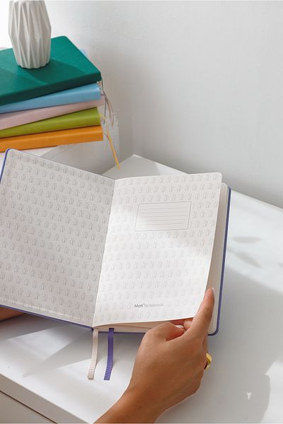 Matt Notebook Caiet A5 Liliac punctat