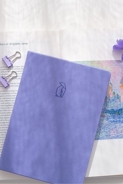Matt Notebook Caiet A5 Liliac punctat