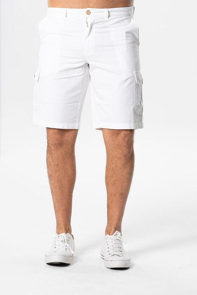 Eliş Şile Bezi Σορτς τσέπης Aegean Gabardine Cargo White Byz