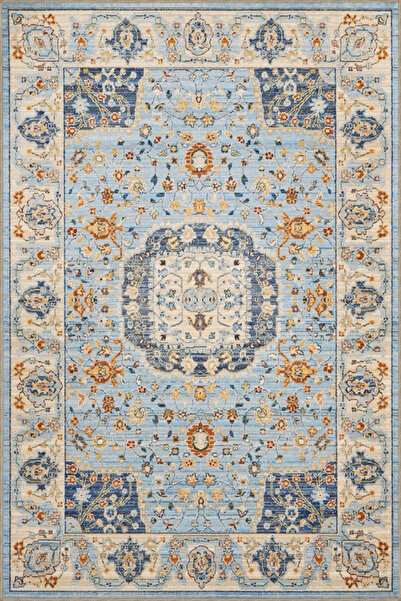 Rugs Modern Halı Небесносиньо винтидж декоративно килимче с традиционни етно ...