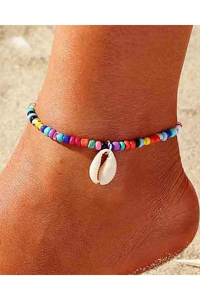 M Miel Women's Colorful Bead Anklet