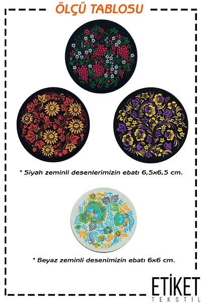 FANTASTIC ARMA Set de armă țesută care se lipsește cu călcat Patch Patch Model de flori colorate (4 buc.)
