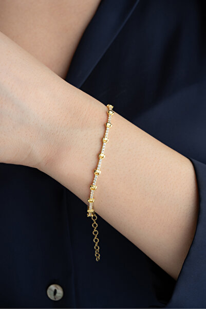 Silvano Jewelry 925 Ayar Gümüş Sırataşlı Bileklik