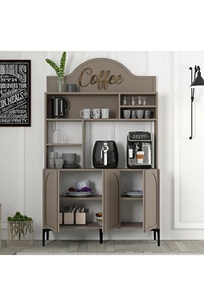 Variant Mobilya Lyon Kahve Köşesi Çok Amaçlı Dolap V201 - Atlas / Siyah