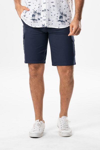 Eliş Şile Bezi Aegean Gabardine Cargo Pocket Pantaloni scurți Bleumarin Lcvt