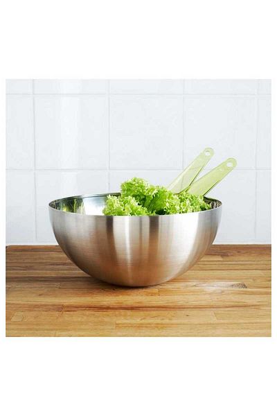 IKEA Blanda Blank Serving Bowl, Stainless Steel, 20 cm