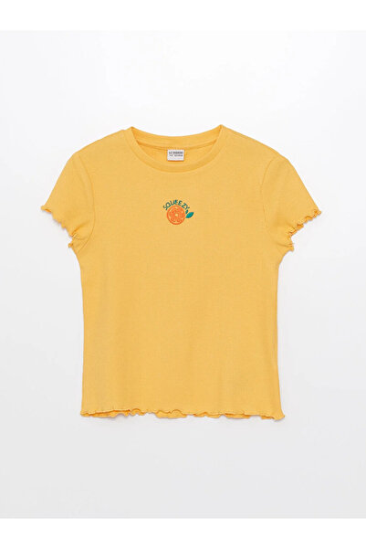 LC Waikiki Tricou pentru fetiță, cu mânecă scurtă, brodat pentru copii, cu de...