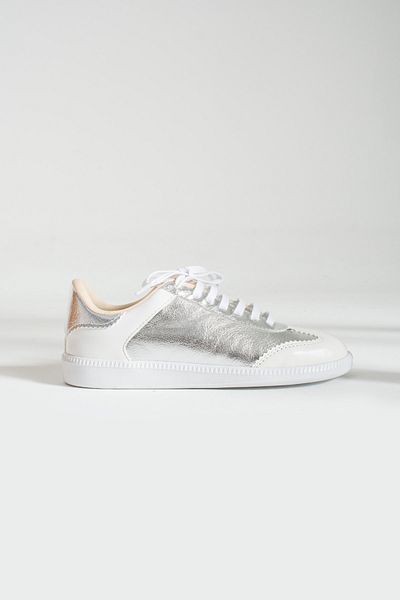 İnan Ayakkabı Adidași și pantofi sport pentru femei, albi/gri (3,5 cm)