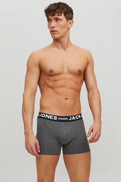 Jack & Jones Men's 3-Piece Solid Color Boxer Pack -12113943 - BS