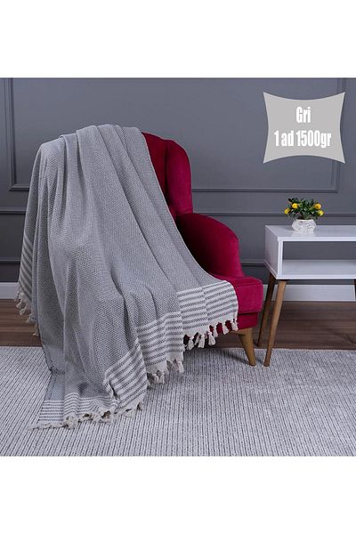 by ballı biocotton Biocotton New Sofa Cover Tufted Tied Double Layer Thick Sofa Cover 180x210cm 1500GR