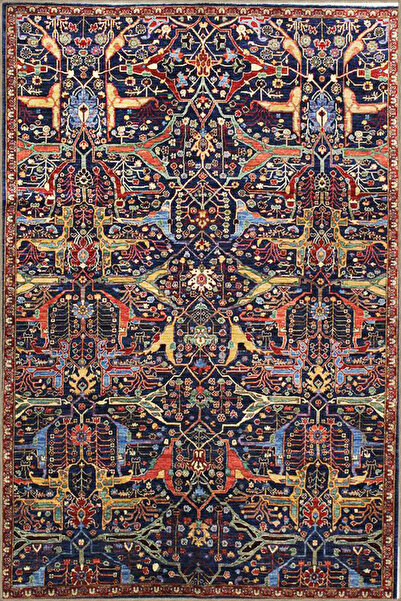 Rugs Modern Halı Тъкан килим с традиционен десен в затворени цветове 4051
