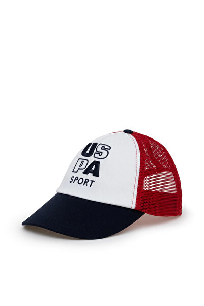 U.S. Polo Assn. Erkek Beyaz Şapka  Arkası Cırtlı Ayarlanabilir A081SZ064.P01.NICOLAS-IY23.VR013
