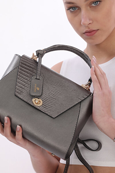 Piedra Platinum Color Laser Cover Long Strap New Season Women's Bag with Plen...