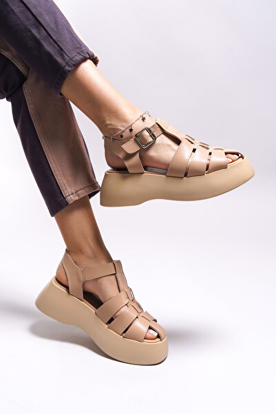 Riccon Dámské sandály Felsalin0012800 Nude Skin