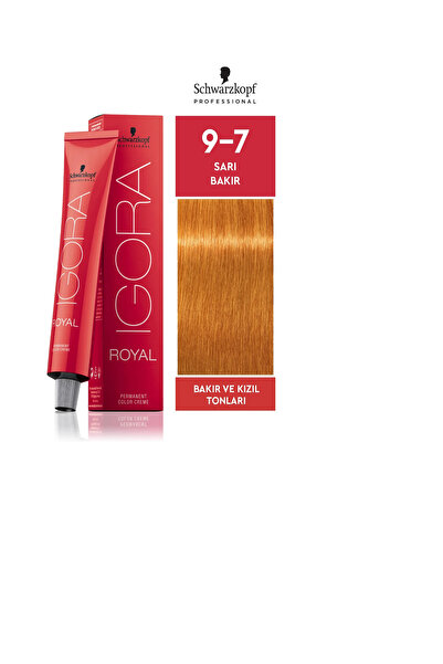 Schwarzkopf Igora Royal 9-7 Sarı Bakır Saç Boyası 60ml