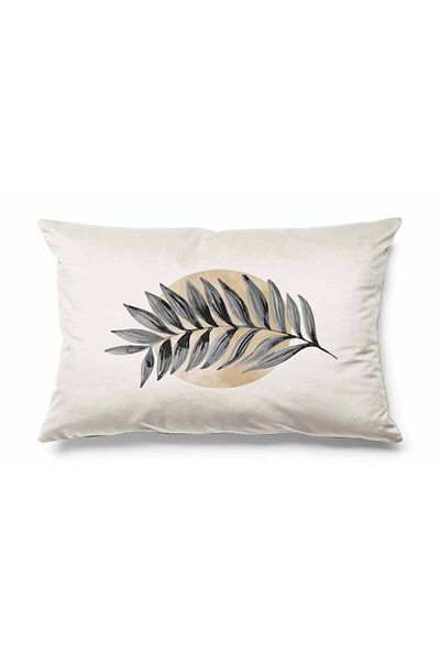 Pilloveland Rectangular Opal Patterned Double Sided Printed Suede Throw Pillow Cover