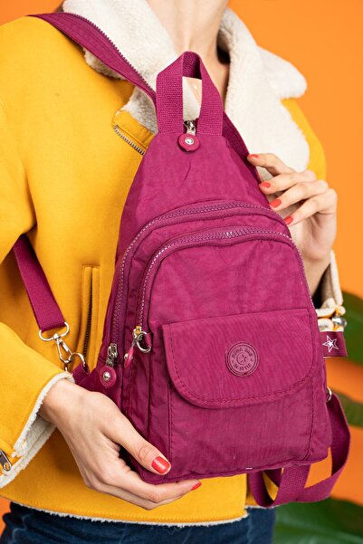 Çanta Trend Rucsac Mega pentru femei din material textil impermeabil