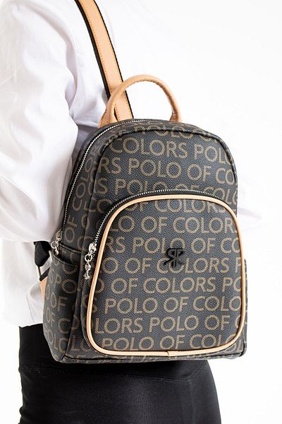 Çanta Trend Το σακίδιο πλάτης μεσαίου μεγέθους Polo Of Colors με ρυθμιζόμενο λουράκι (28*12*24 διαστάσεις)
