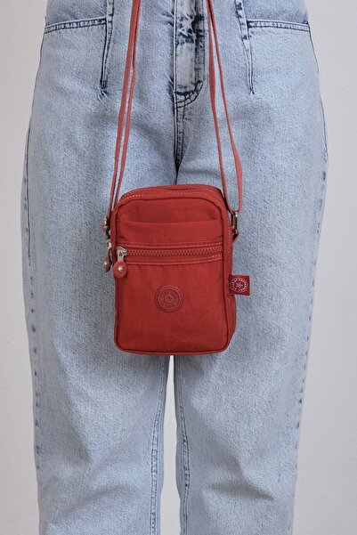 Çanta Trend Mega Tile Water Repellent 6 Compartment Adjustable Strap Crossbody Phone Bag