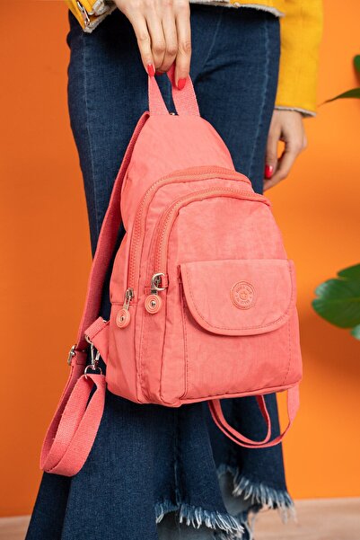 Çanta Trend Rucsac Mega pentru femei din material textil impermeabil