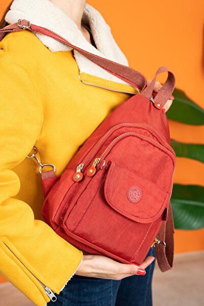 Çanta Trend حقيبة ظهر نسائية من القماش المقاوم للماء من Mega